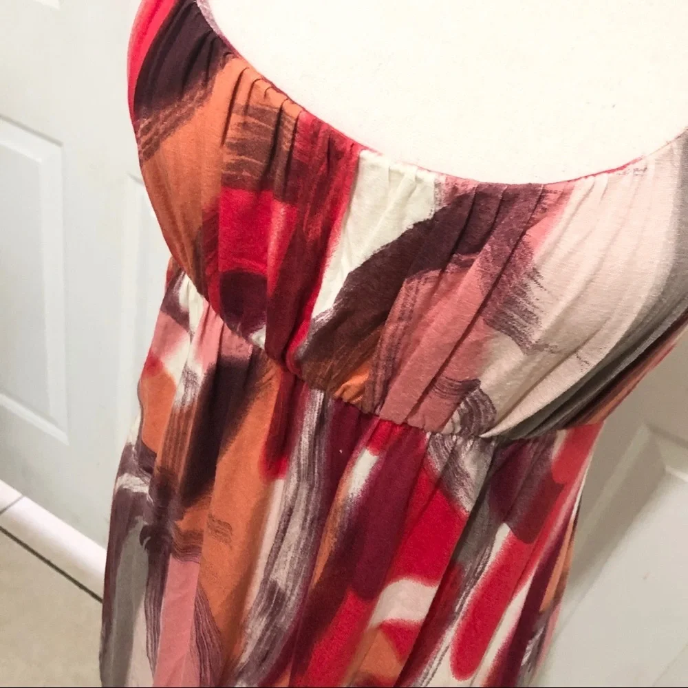 Weston Wear Red Abstract Sleeveless Dress - Picture 3 of 8
